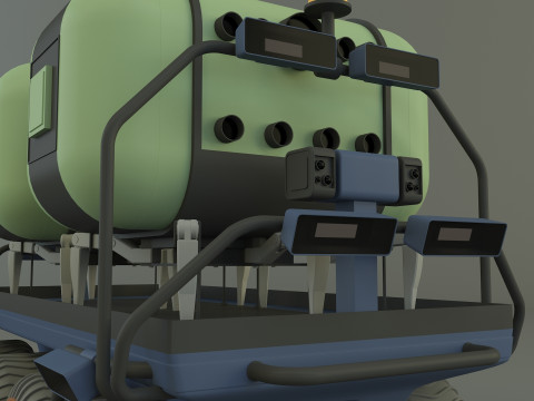Space life capsule carrier Modèle 3D
