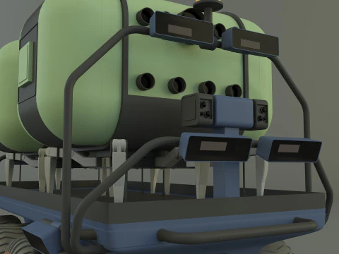 Space life capsule carrier 3D Model