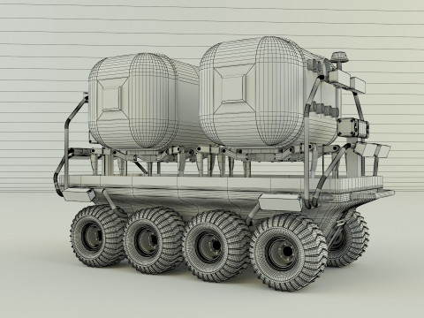 Space life capsule carrier Modèle 3D