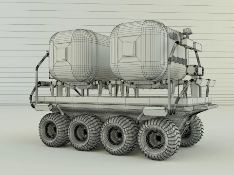 Space life capsule carrier 3D Model