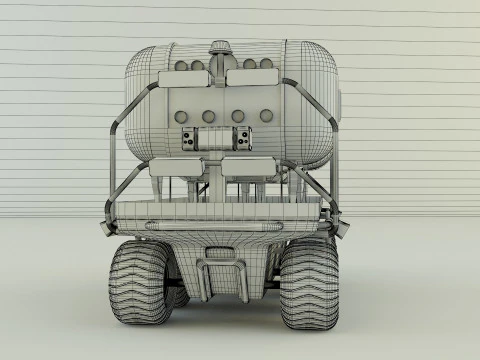 Space life capsule carrier 3D Model