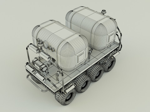 Space life capsule carrier Modèle 3D