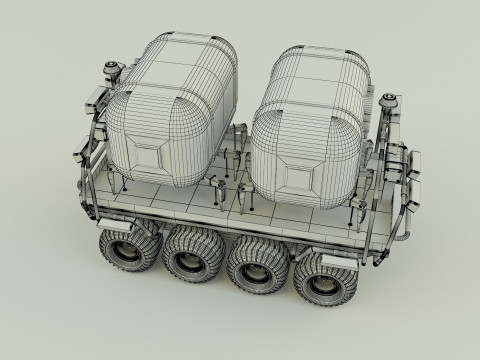 Space life capsule carrier Modèle 3D