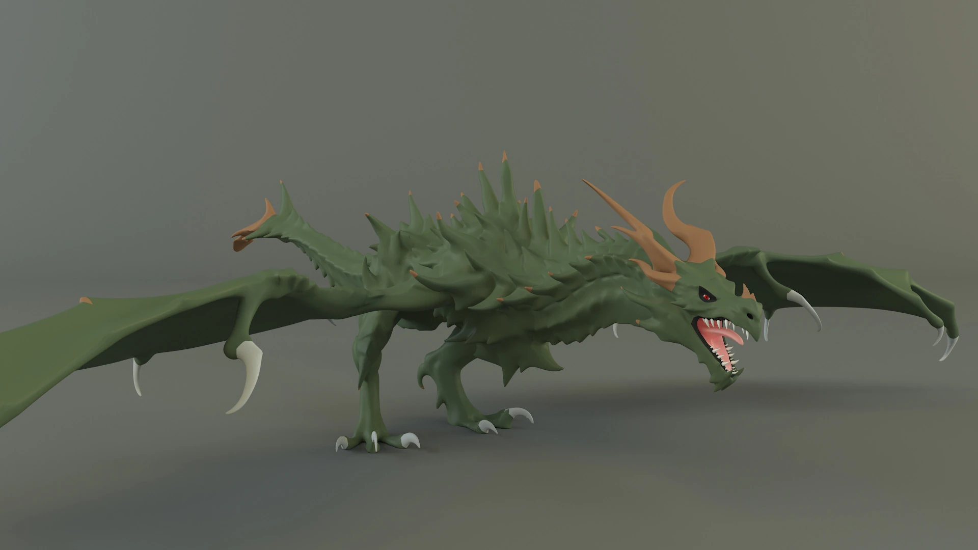 Big dragon model 3D Model .c4d .max .obj .3ds .fbx .stl .blend