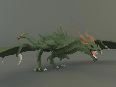 Big dragon model 3D Model
