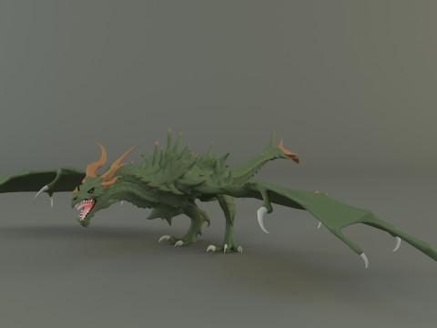 Big dragon model 3Dモデル
