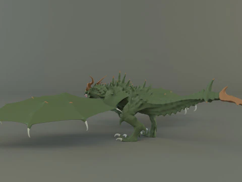 Big dragon model 3D Model