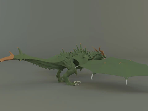 Big dragon model 3D Model