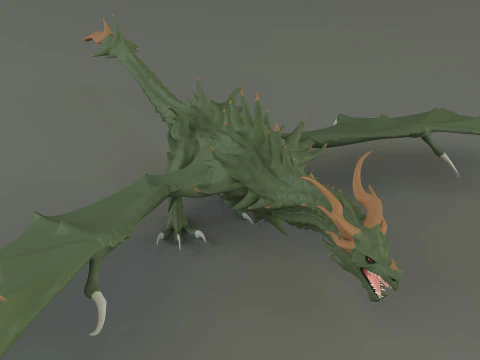 Big dragon model 3D Model
