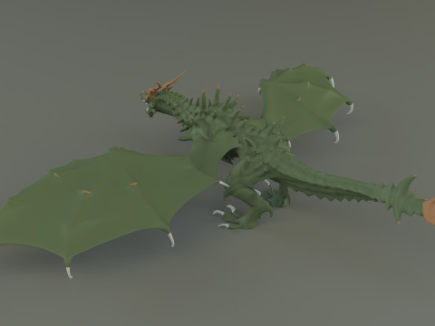 Big dragon model 3Dモデル