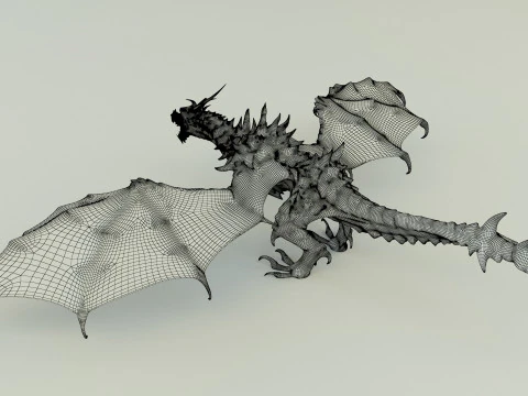 Big dragon model 3D Model