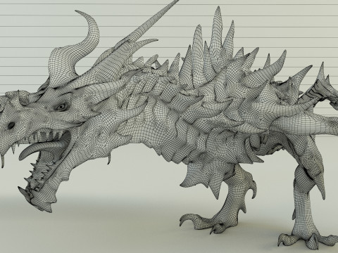 Big dragon model 3Dモデル