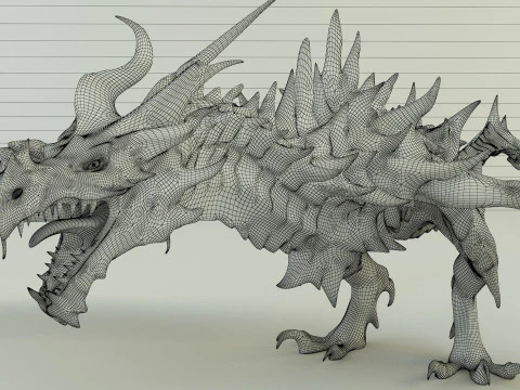 Big dragon model 3D Model
