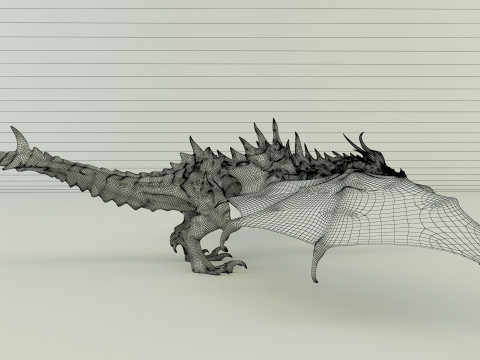 Big dragon model 3Dモデル
