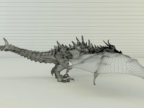 Big dragon model 3D Model