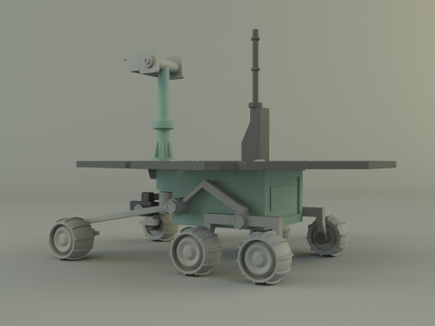 Planetary exploration vehicle 3Dモデル