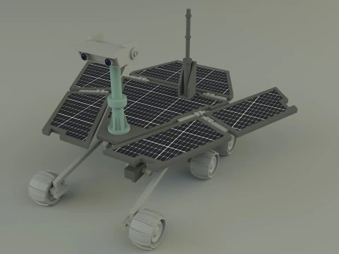 Planetary exploration vehicle 3D Model