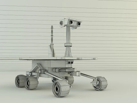 Planetary exploration vehicle 3D Model