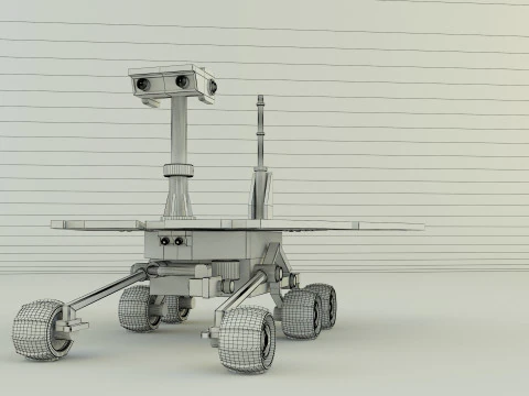 Planetary exploration vehicle 3D Model