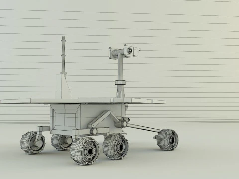 Planetary exploration vehicle 3D Model
