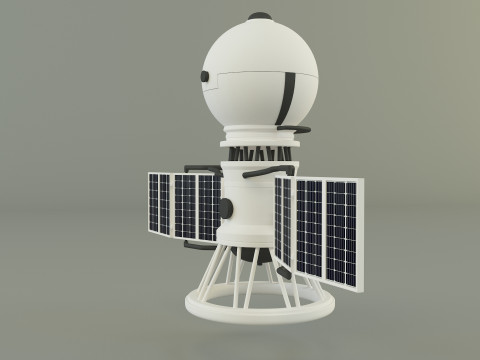 Vega solar system probe 3D 모델