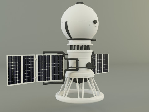 Vega solar system probe 3D 모델