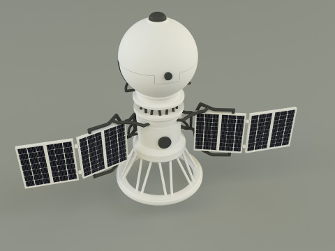 Vega solar system probe 3D 모델