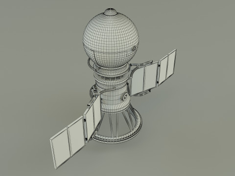 Vega solar system probe 3D 모델