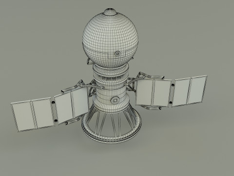 Vega solar system probe 3D 모델