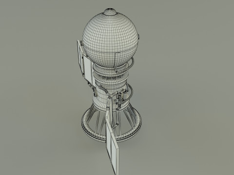 Vega solar system probe 3D 모델
