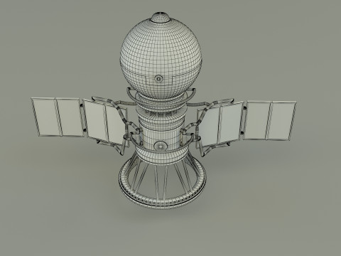 Vega solar system probe 3D 모델