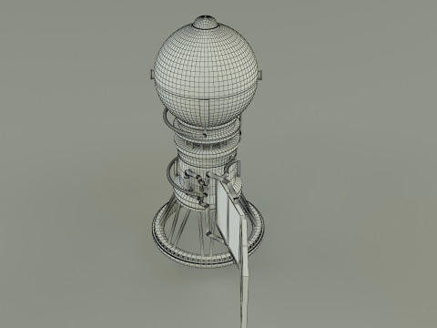 Vega solar system probe 3D 모델