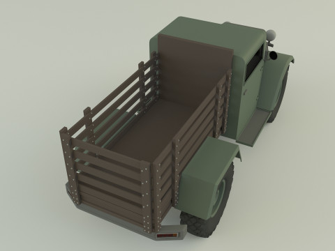 Military pickup truck 3D Модель