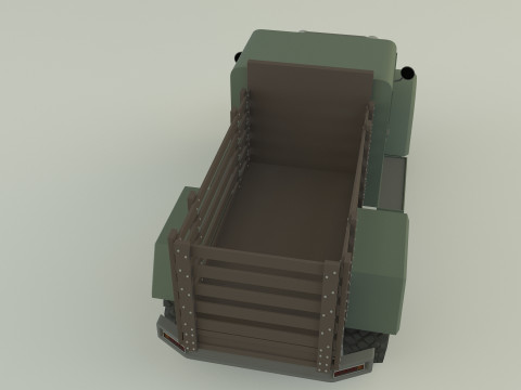 Military pickup truck 3D Модель