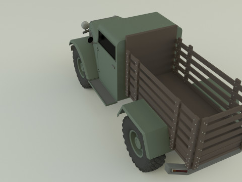 Military pickup truck 3D Модель