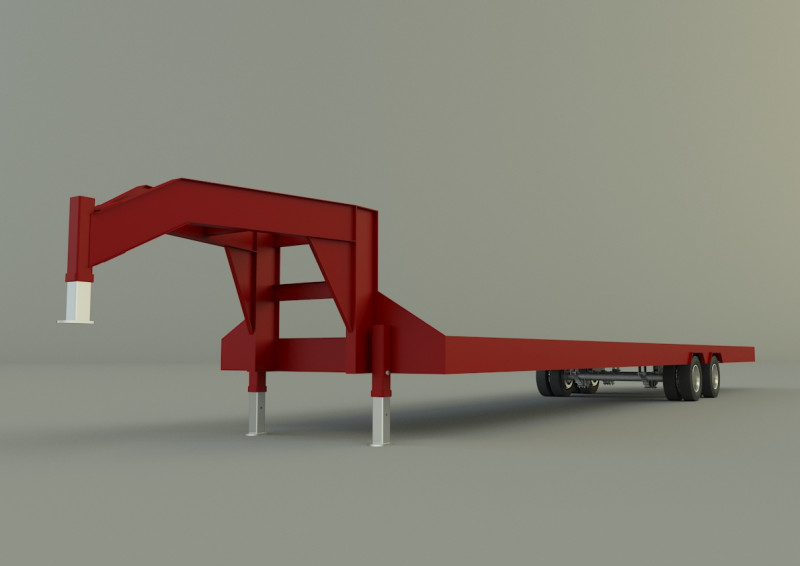 Gn trailer model Model 3D .c4d .max .obj .3ds .fbx .stl .blend 