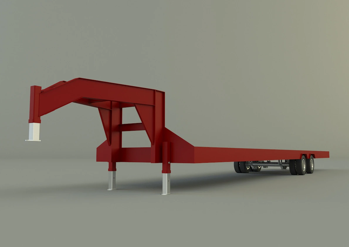 Gn trailer model 3D Model .c4d .max .obj .3ds .fbx .stl .blend