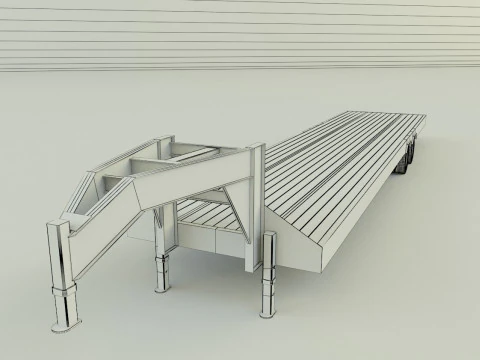 Gn trailer model 3D Model