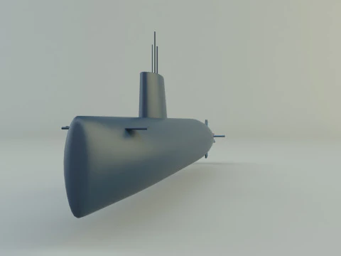 Agosta 90b submarine 3D Model