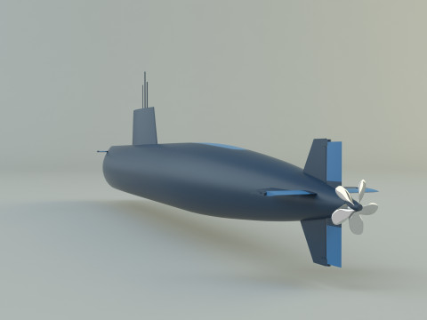 Agosta 90b submarine 3D Model