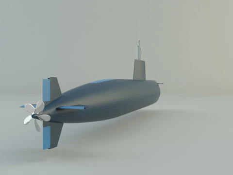 Agosta 90b submarine 3D Model