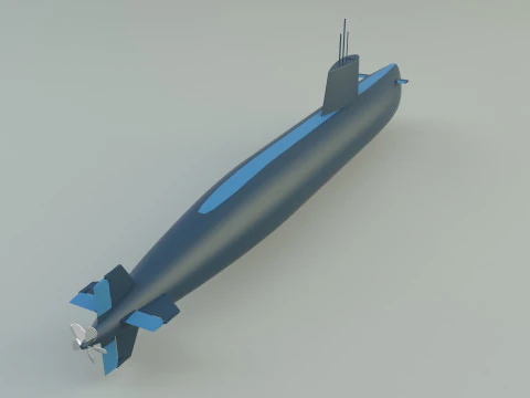 Agosta 90b submarine 3D Model