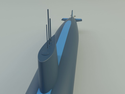 Agosta 90b submarine 3D Model