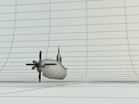 Agosta 90b submarine 3D Model
