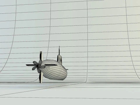Agosta 90b submarine 3D Model