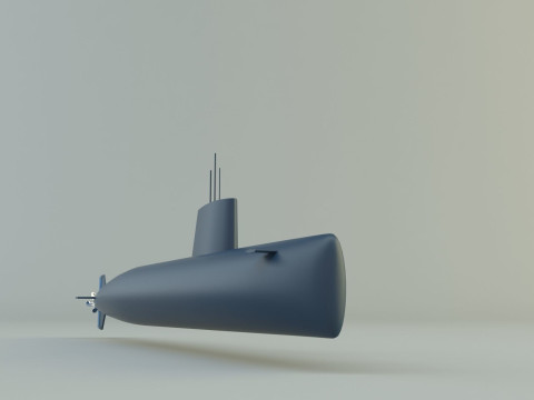 Agosta 90b submarine 3D Model