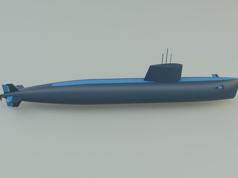Agosta 90b submarine 3D Model
