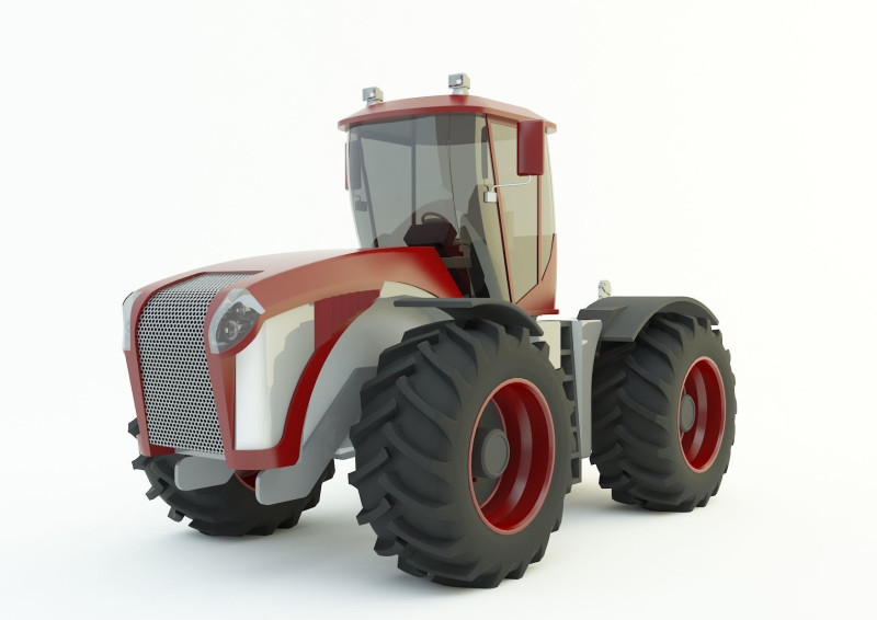 Agricultural vehicle tractor 3D Model .c4d .max .obj .3ds .fbx .stl .blend