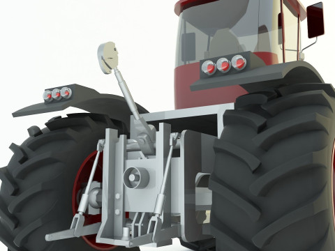 Agricultural vehicle tractor 3D Model