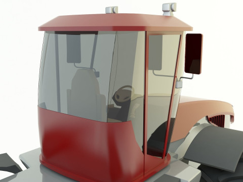Agricultural vehicle tractor 3D Model